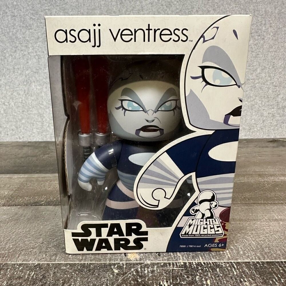 Star Wars Mighty Muggs Asajj Ventress Hasbro Collectible Action Figure New